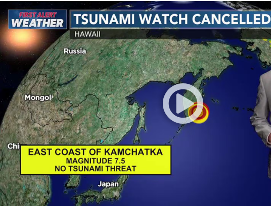 Tsunami Threat: Warnings Issued as Russian Coast Struck by Series of Earthquakes