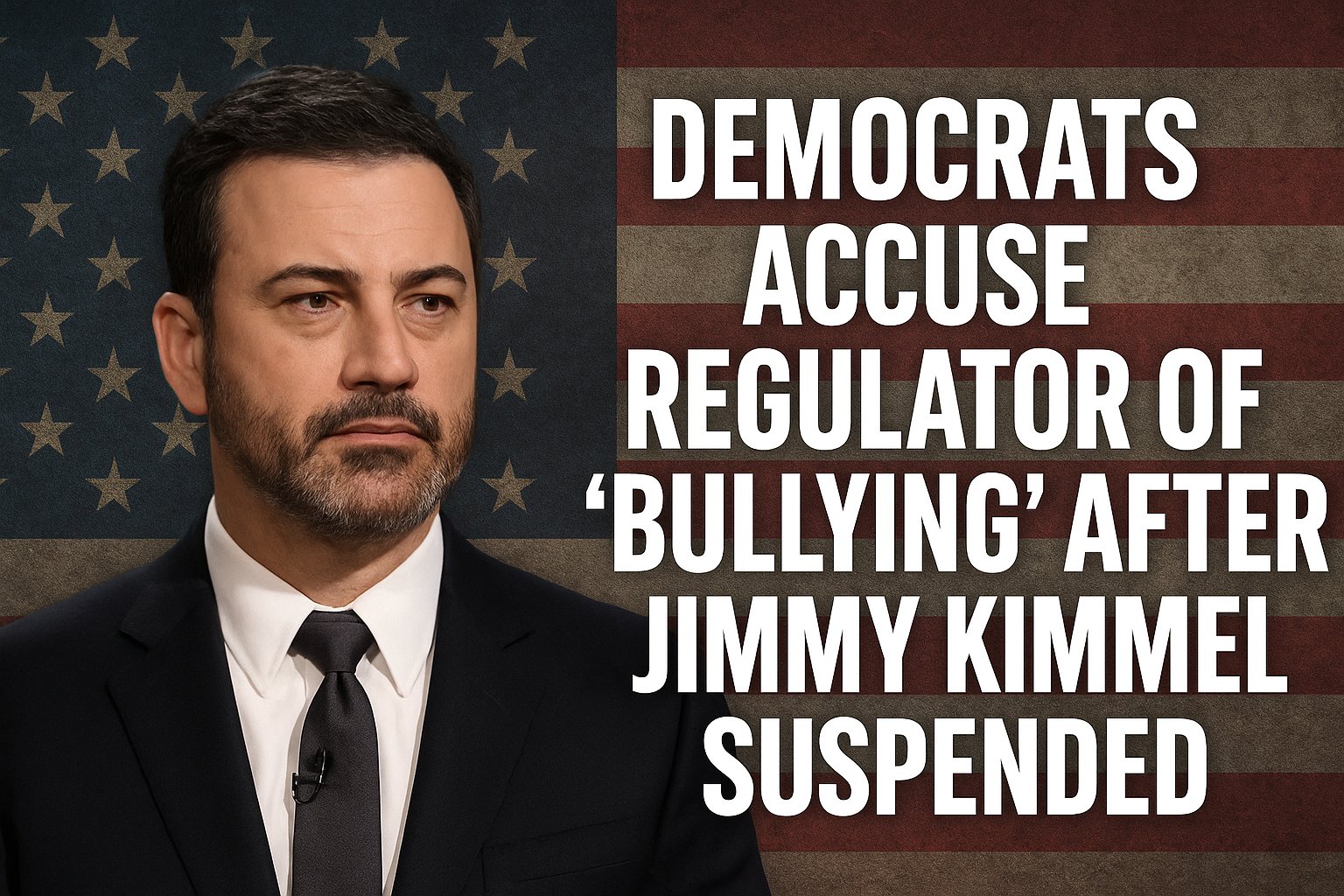 Democrats Accuse Regulator of 'Bullying' After Jimmy Kimmel Suspended